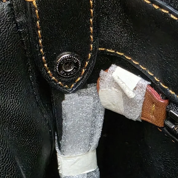 Coach 38482 1941 Saddle 23 Crossbody Patchwork Black Suede Leather Bag - Picture 14 of 16